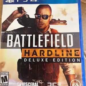 Battlefield Hardline Deluxe Edition PS4 Video Game - Orange/Black Cover